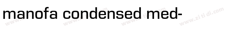 manofa condensed med字体转换